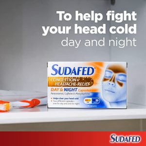 SUDAFED Congestion & Headache Day/Night Caps 16s